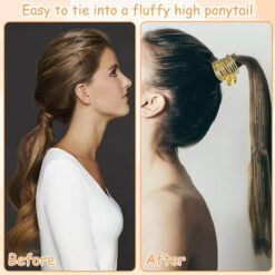 high ponytail claw clip