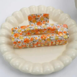 Fruit print claw clip